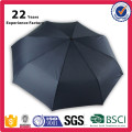 Promotional Black Pongee Rain Automatic Umbrella Open Close With Customized Design